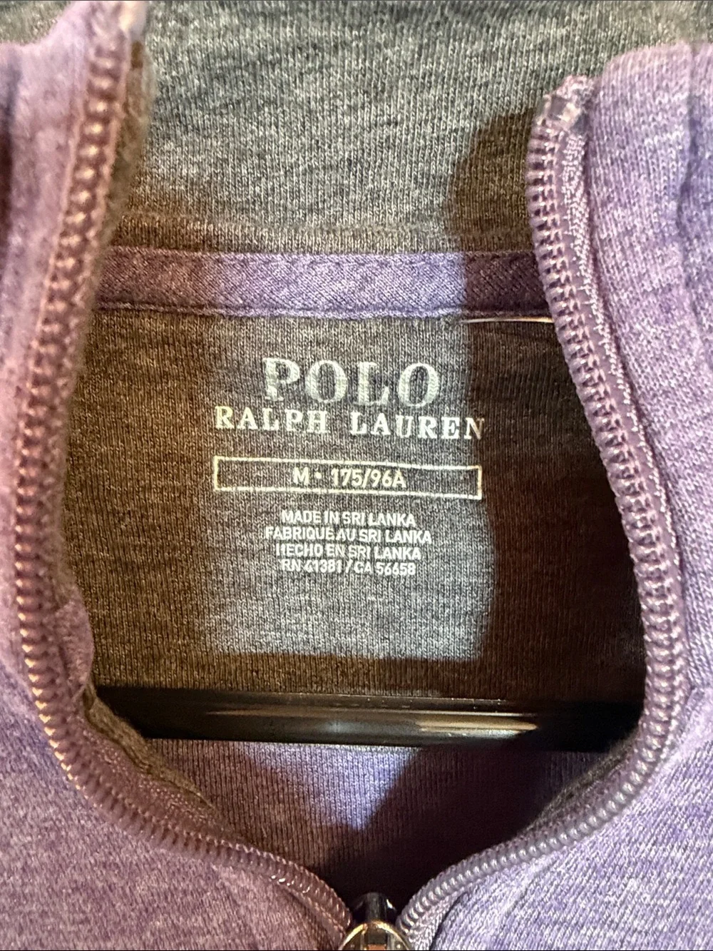 Polo by Ralph Lauren Heather Purple Half-Zip Pullover